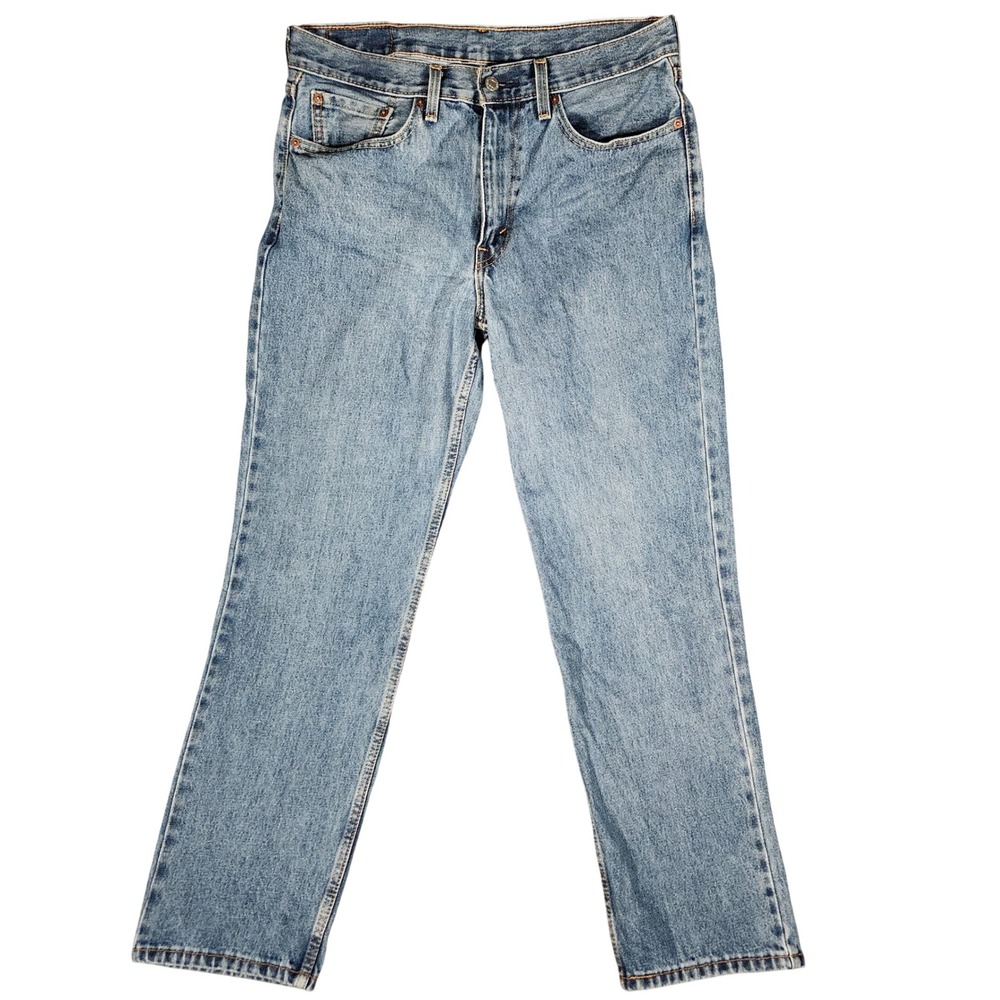 Levi's 550 Relaxed Fit Jeans Mens 32x30 Light Wash Blue Excellent Tapered Leg